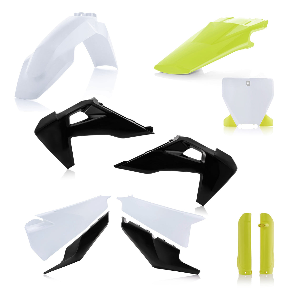 ACERBIS Full Plastic Kit Hus White/Black/Yellow 2726557296