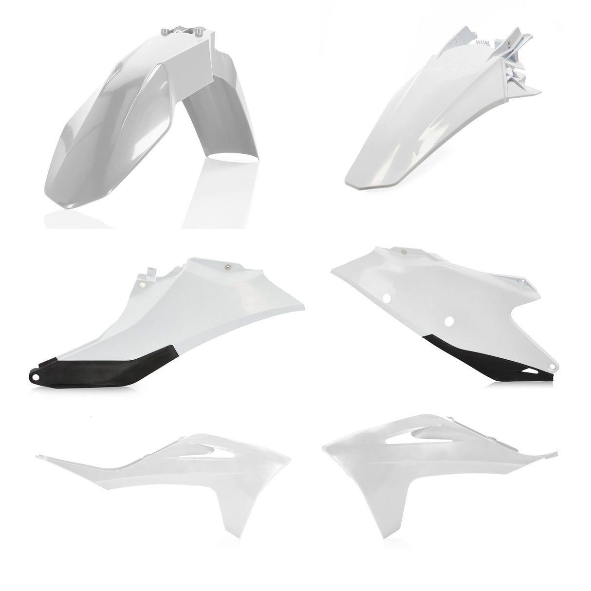 ACERBIS Plastic Kit Gas White/Black 2872801035