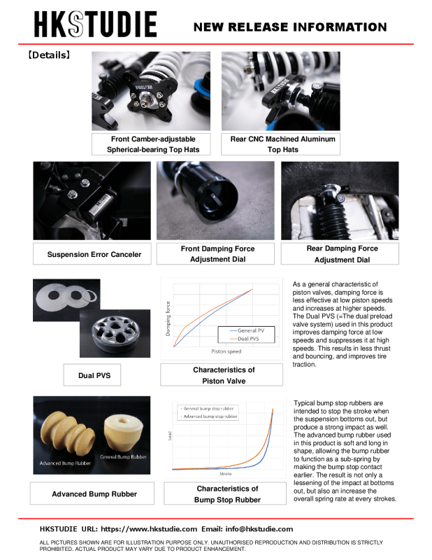 HKS HKSTUDIE SUSPENSION with CANCELLER for G80/G82 HKSTUDIE-SS001C