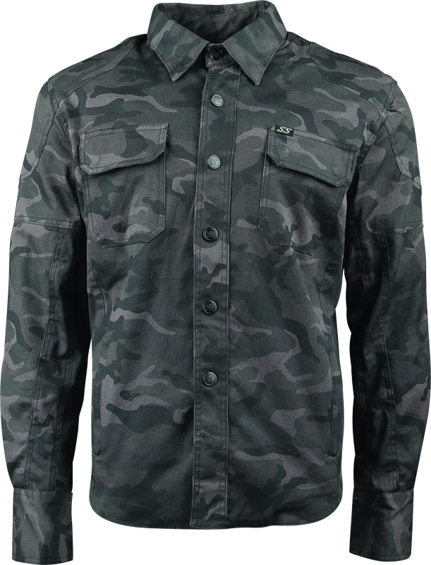 Speed and Strength Call to Arms Moto Shirt Camouflage - Large 889520