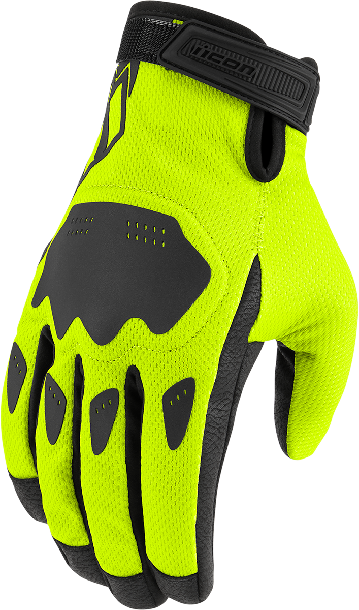 ICON Hooligan™ CE Gloves - Hi-Vis - 2XL 3301-4382