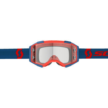 SCOTT Fury Goggle - Dark Blue/Neon Red - Clear 274514-7698113