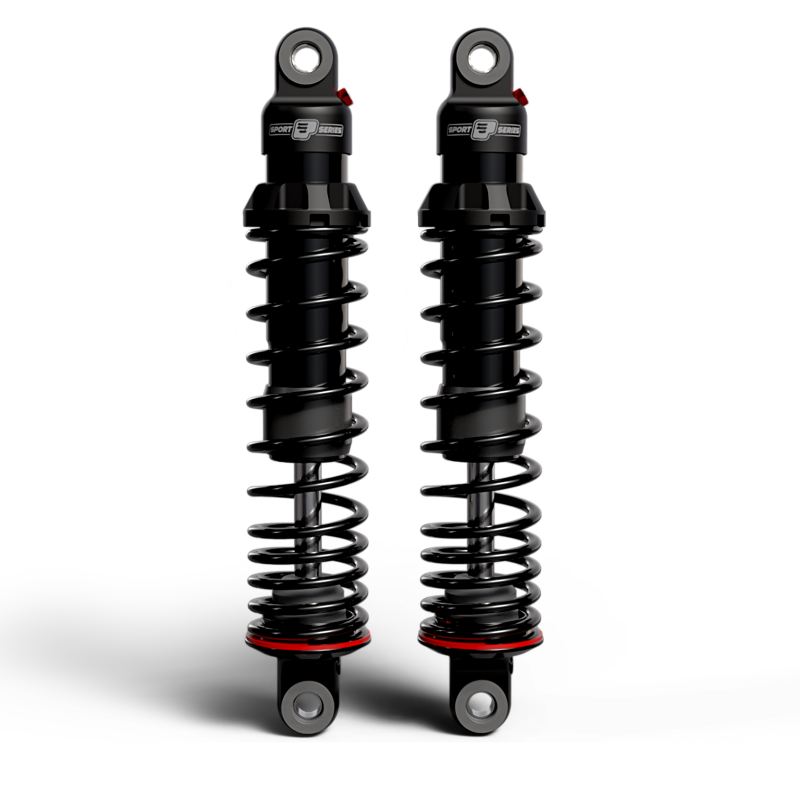 Progressive Harley Dyna 494 Series Shocks 12.5in Bushing - Black 494-1015