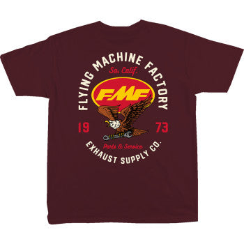 FMF Exhaust Supply T-Shirt - Maroon - Small FA24118902MRNSM