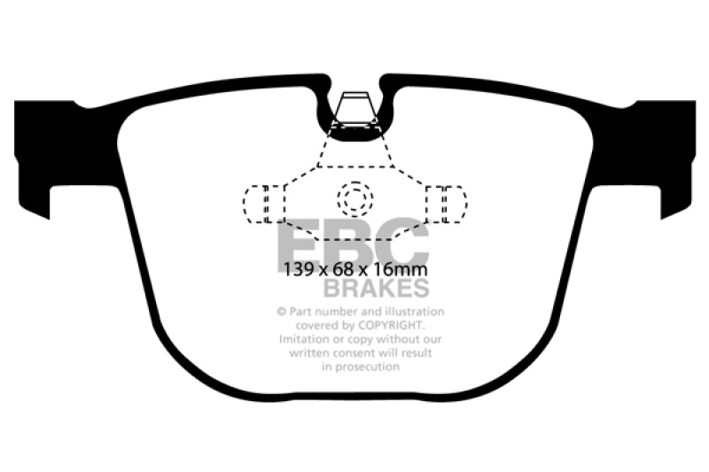 EBC 08-10 BMW M3 4.0 (E90) Bluestuff Rear Brake Pads DP51451NDX