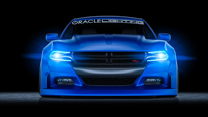 Oracle 15-21 Dodge Charger RGB+W DRL Headlight DRL Kit - ColorSHIFT w/ Simple Cntrl SEE WARRANTY