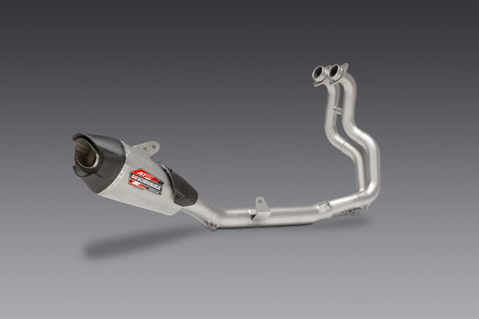 YOSHIMURA GSX-8S/R 23-24 RACE AT2 STAINLESS FULL EXHAUST, W/ STAINLESS MUFFLER 11720AP520