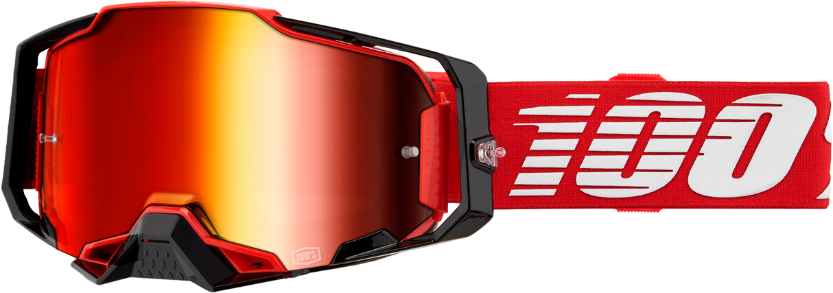 100% Armega Goggle Red Mirror Red Lens 50005-00033