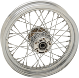 DRAG SPECIALTIES Rear Wheel - Single Disc/ABS - Chrome - 16"x3.00" - '14+ XL 64554