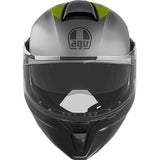 AGV Streetmodular Helmet - Resia - Matte Gray/Black/Yellow Fluo - Large 2118296002007L