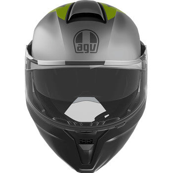 AGV Streetmodular Helmet - Resia - Matte Gray/Black/Yellow Fluo - Medium 2118296002007M