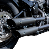 S&S CYCLE Slash Cut Race Mufflers - Black 550-0735