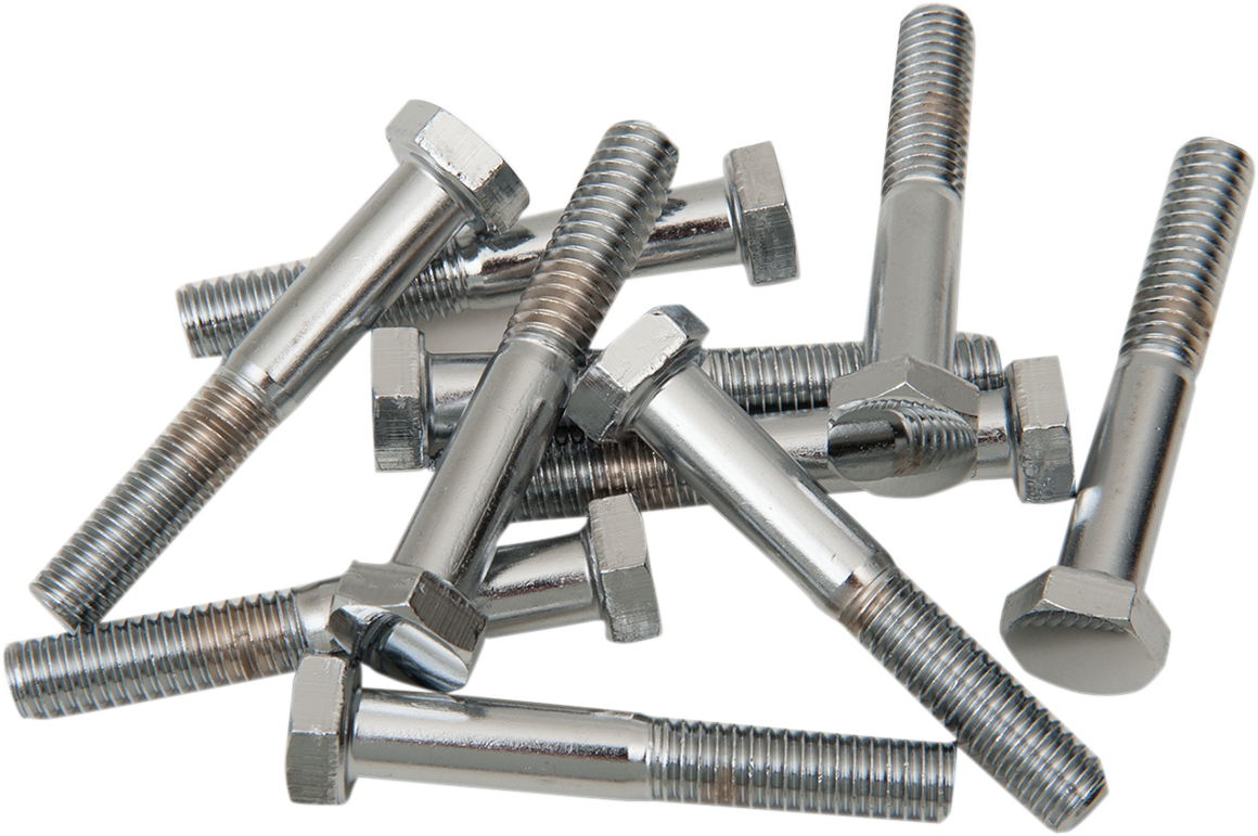 DRAG SPECIALTIES Bolts - Hex-Head - Chrome - 5/16"-18 x 2" MPB129