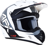 AFX FX-17 Helmet - Aced - Matte White/White - Medium 0110-6495