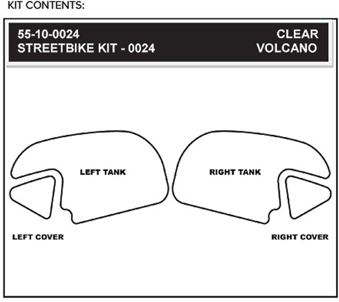 STOMPGRIP Traction Kit - Clear - Honda 55-10-0024H