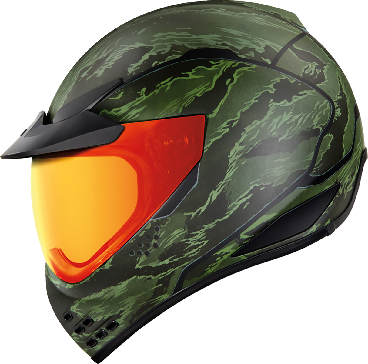 ICON Domain™ Helmet - Tiger's Blood - Green - 3XL 0101-14929