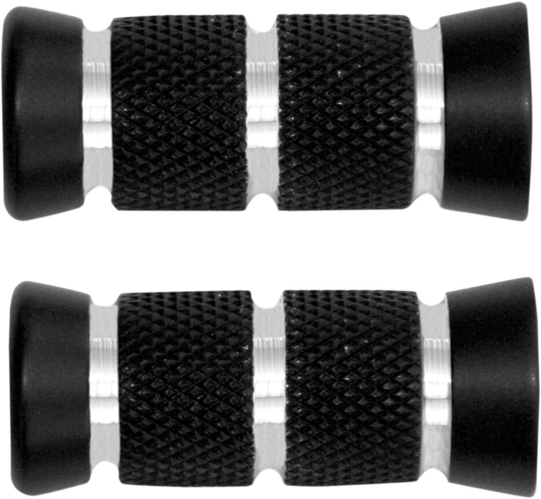 ACCUTRONIX Toe Peg - Knurled/Grooved - Night Black PT220-KGN