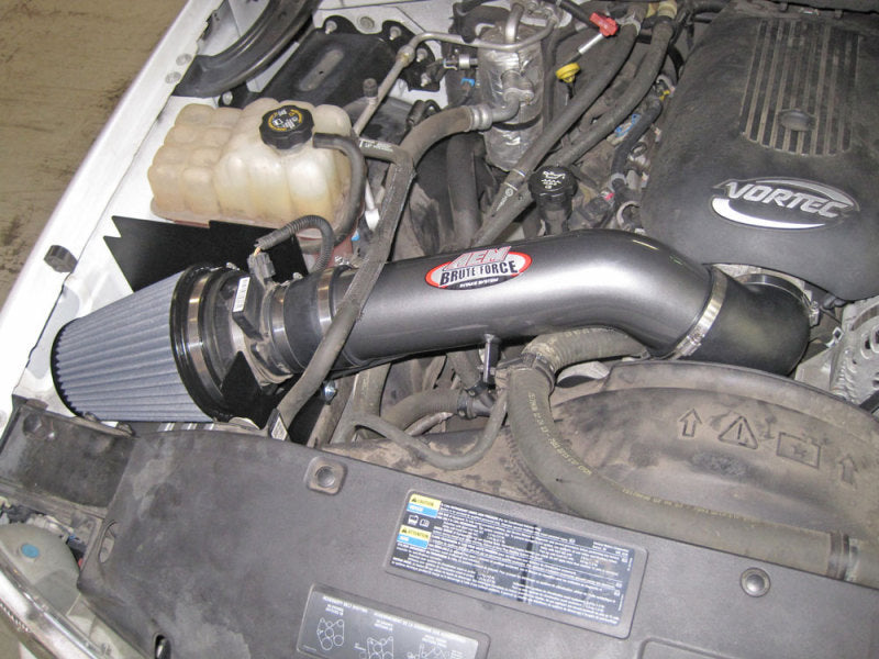 AEM 99-06 Chevy/GMC 5.3/6.0L Silver Brute Force Intake 21-8000DC