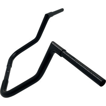 FAT BAGGERS INC. 1-1/4" EZ Install Flat Top Handlebar - Reduced Reach - 13" - Black 705013-B