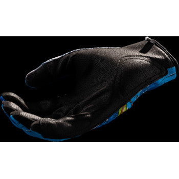 ICON Hooligan™ Dino Fury Gloves - Blue - 2XL 3301-4639