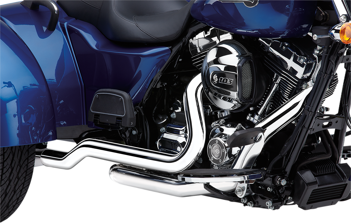 COBRA Powerport Dual Headpipes - Chrome 6254