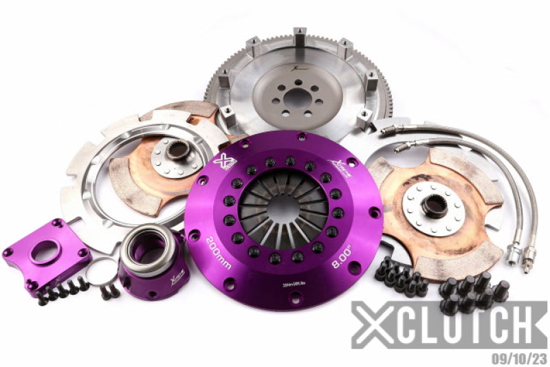 XClutch 07-17 Mitsubishi Lancer EVO X 2.0L 8in Twin Solid Ceramic Clutch Kit