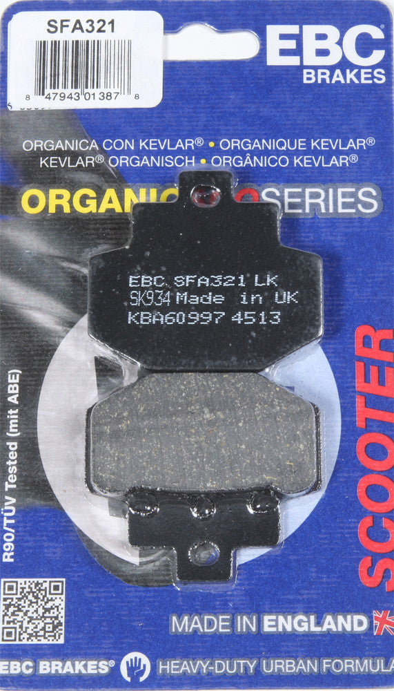 EBC Brake Pads Sfa321 Organic SFA321