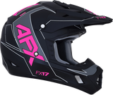 AFX FX-17 Helmet - Aced - Matte Black/Pink - Large 0110-6512