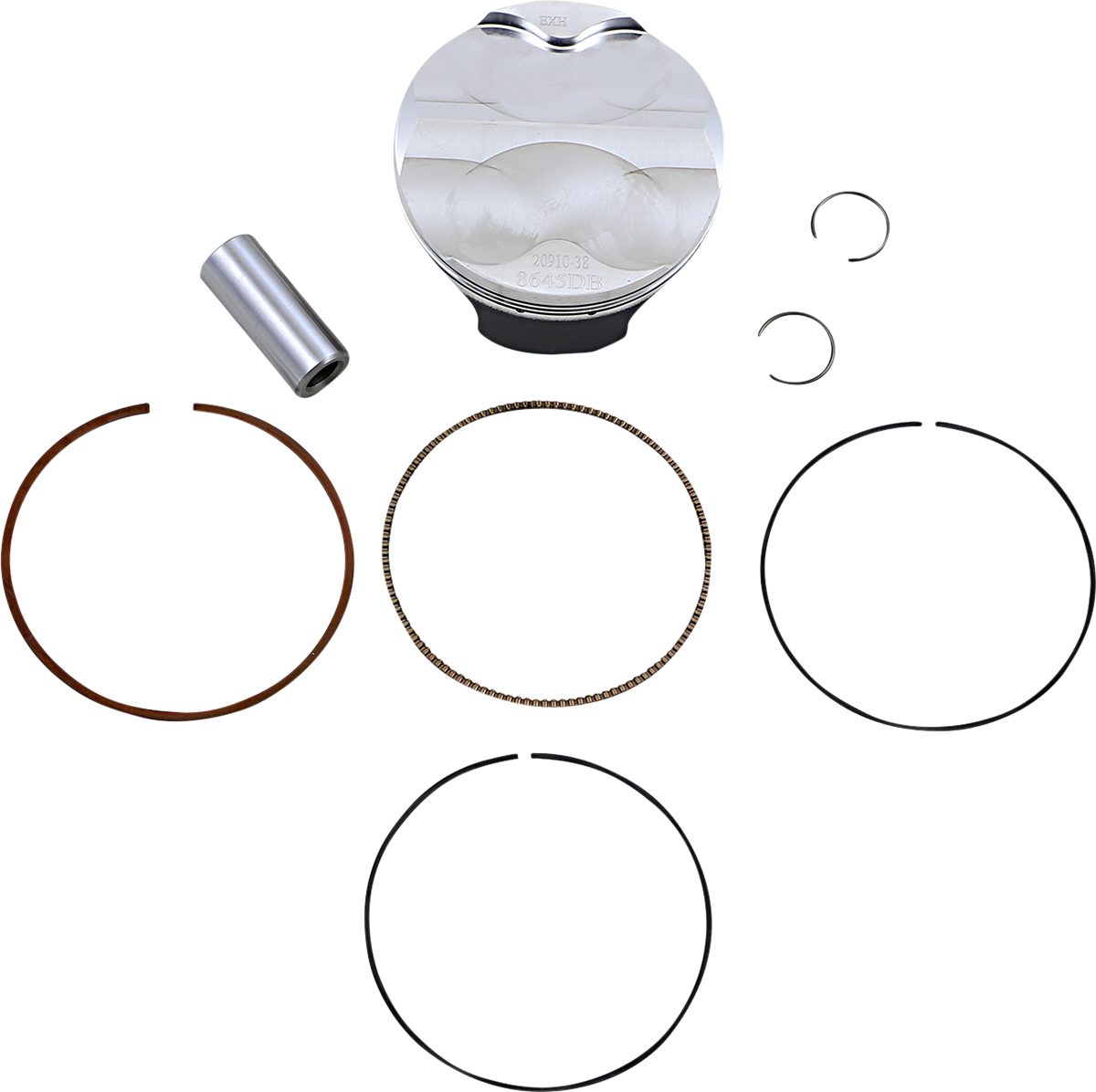 WOSSNER Piston Kit - SXF/EXC 250 - 75.97 mm 8645DB