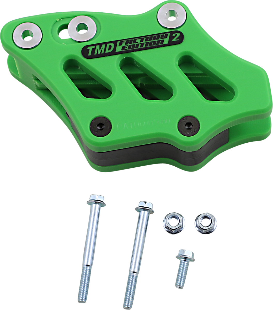 T.M. DESIGNWORKS Chain Guide - Kawasaki - Green RCG-KX5-GR