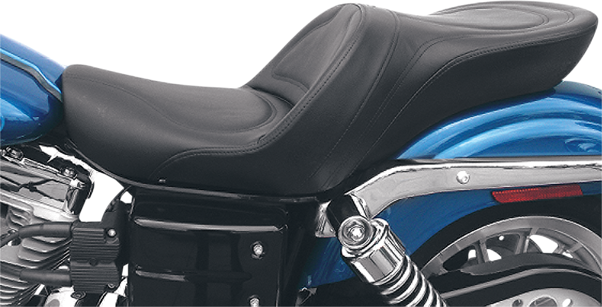 SADDLEMEN Seat - Explorer - Without Backrest - Stitched - Black - FXD '04-'05 804-04-0291