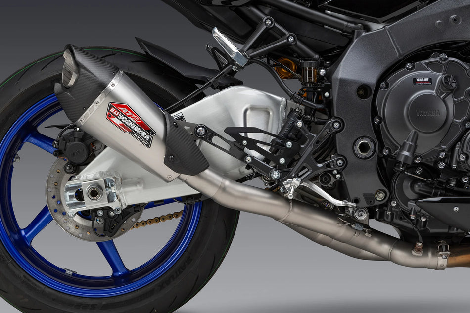 Yoshimura AT2 STAINLESS 3/4 EXHAUST, W/ STAINLESS MUFFLER  MT-10 22-23 RACE  13101CP520