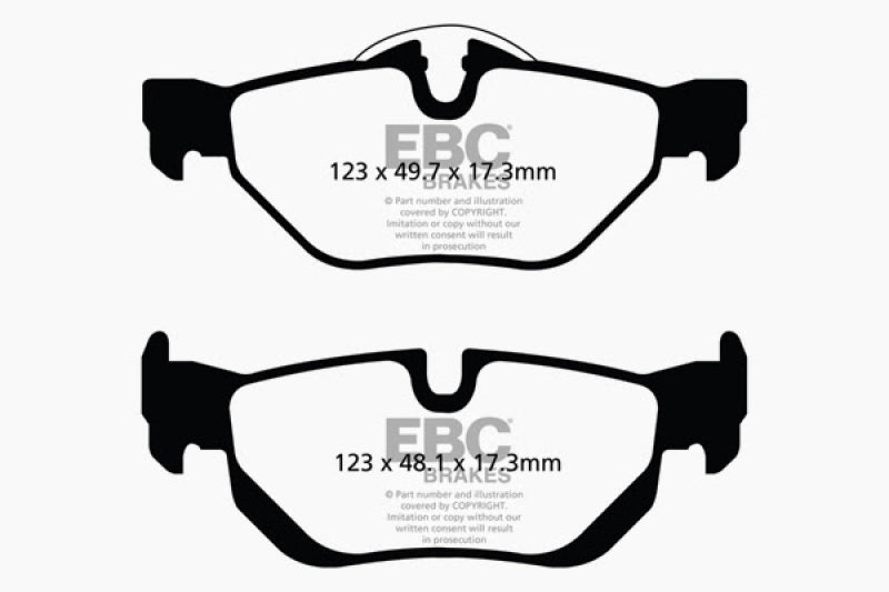 EBC 13+ BMW X1 2.0 Turbo (28i) Yellowstuff Rear Brake Pads DP42069R