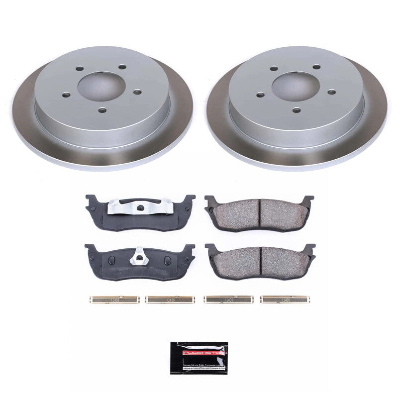 Power Stop 98-00 Lincoln Navigator Rear Semi-Coated Rotor Kit