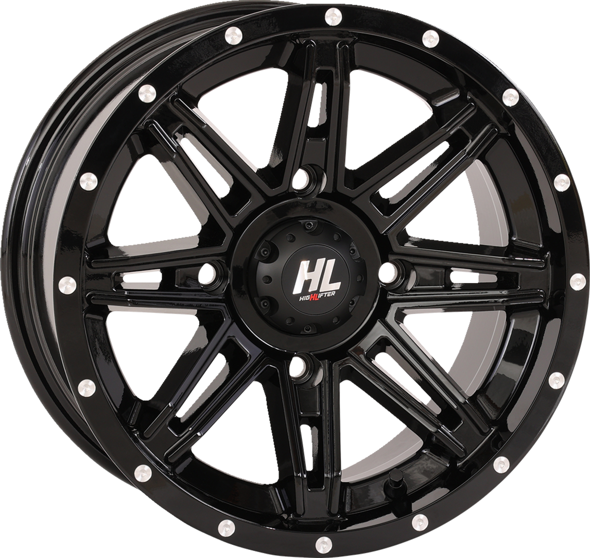 HIGH LIFTER Wheel - HL22 - Front/Rear - Gloss Black - 14x7 - 4/156 - 4+3 (+10 mm) 14HL22-1256