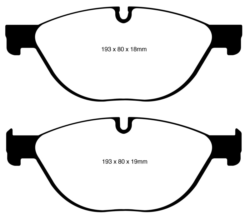 EBC 12-13 BMW 528 2.0 Turbo (F10) Performance Redstuff Front Brake Pads DP32019C