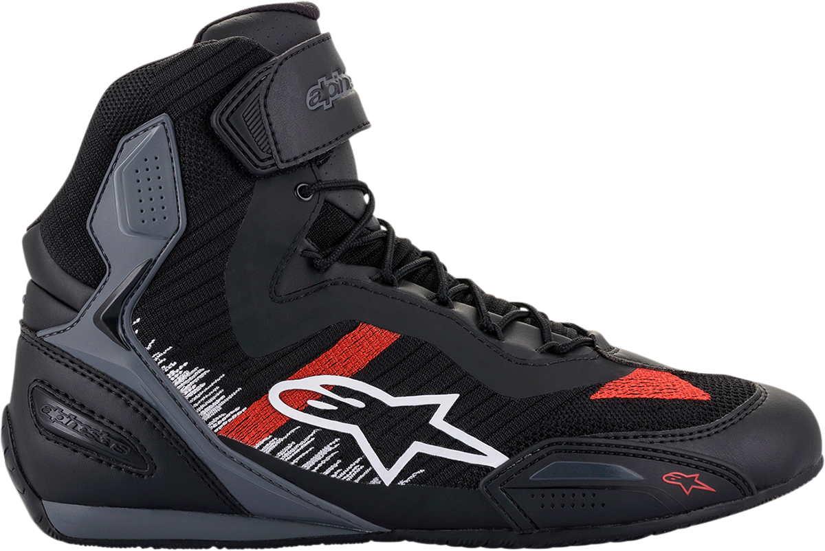 ALPINESTARS Faster-3 Rideknit® Shoes - Black/Gray/Red - US 10.5 25103191165105