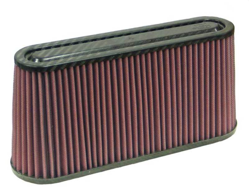 K&N Universal Air Filter Carbon Fiber Top 12in Flange ID x .875in Flange Length x 5.75in Height RF-1050