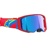 ALPINESTARS GOGGLES Supertech Goggle - Corp - Red/Blue - ABS Vision - Blue Mirror 5100325-3055