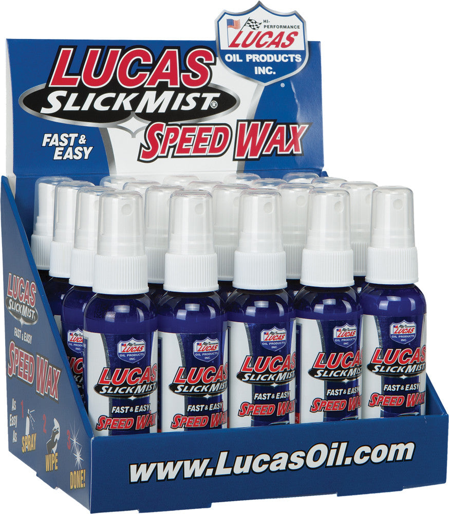 LUCASSlick Mist Speed Wax 2oz 20/Pk W/Counter Display10161