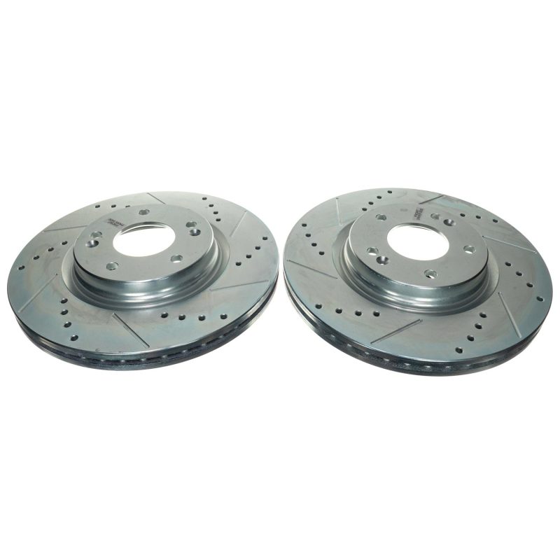 Power Stop 21-22 Kia K5 Front Drilled & Slotted Rotor (Pair) JBR1908XPR