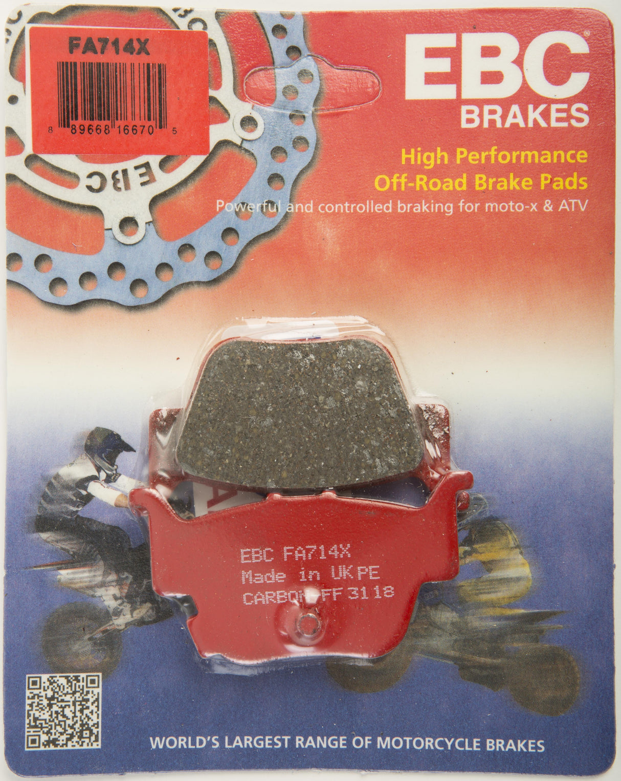 EBC Brake Pads Fa714x Carbon X Series FA714X