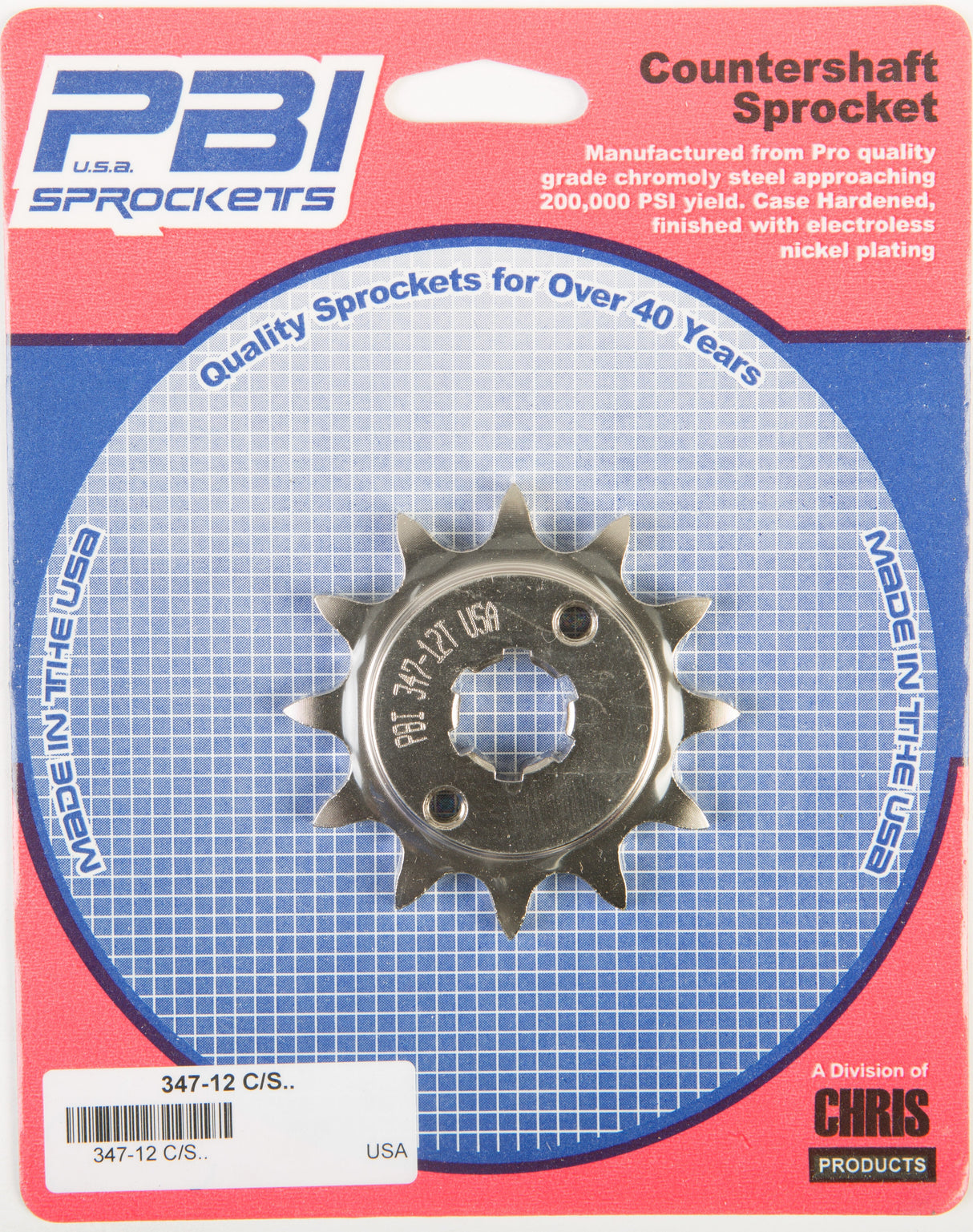 PBIFront Cs Sprocket Steel 12t-520 Yam347-12