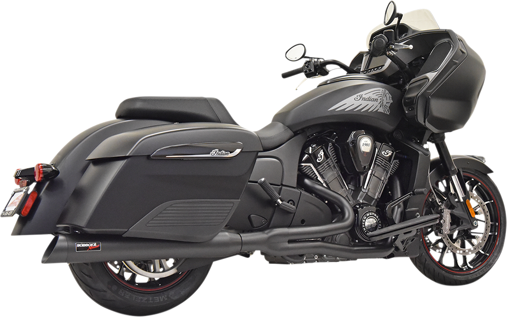 BASSANI XHAUST Road Rage 2:1 Exhaust - Black - Challenger 8H18SB