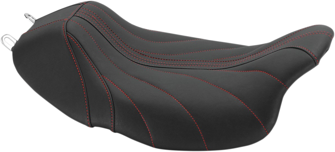 MUSTANG Revere Solo Seat - Gravity - Red Stitched 75059AB