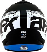 AFX FX-17Y Helmet - Attack - Matte Black/Blue - Large 0111-1410