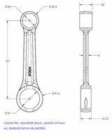 VINTCO Connecting Rod Kit KR2034