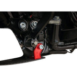 THRASHIN SUPPLY CO. Skid Plate - Carbon Fiber/Gloss - With Red Brackets - FLHX/FLTRX  TSC-3034-2