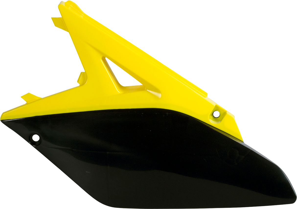 POLISPORT Side Panels - '10-'12 OEM Yellow/Black - RMZ 250 8605200001