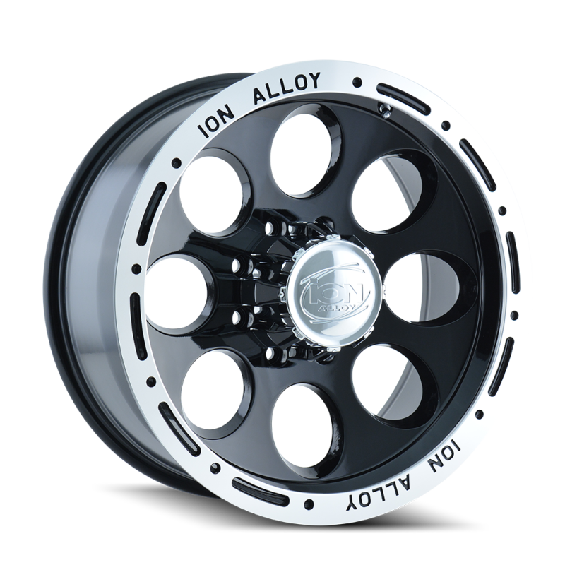 ION Type 174 16x8 / 5x127 BP / -5mm Offset / 83.82mm Hub Black/Machined Wheel